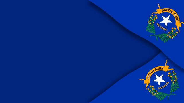 Nevada State Flag Animation Celebrating Native American Day and Indigenous Heritage.