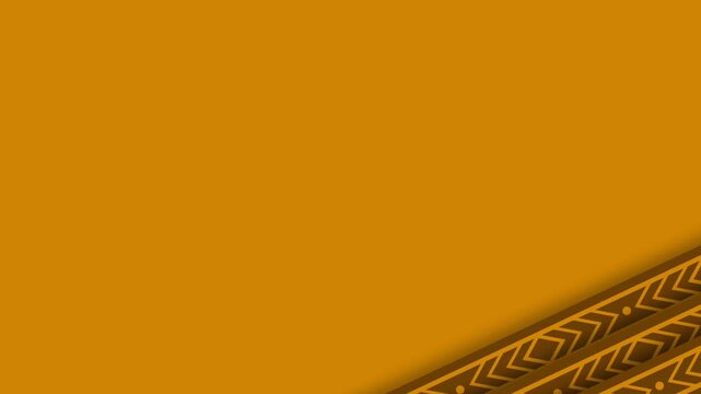 Minimalist Native American Day Background with Traditional Tribal Border Design.