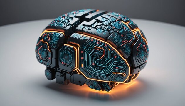 Future concept of ai brain