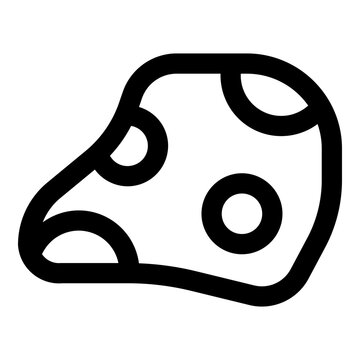 asteroid line icon