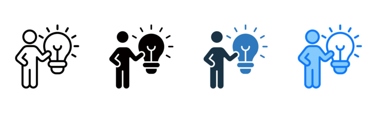 Innovation icon multiple style vector illustration