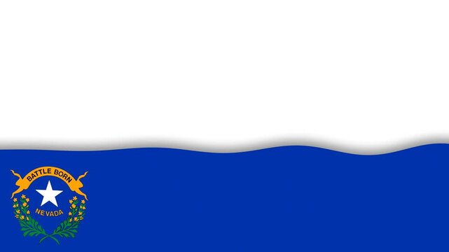 Celebrating Native American Day in Nevada with State Flag Motion Background.
