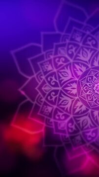 Vertical Diwali festival background with ornate Indian mandala, golden decorative elements, vibrant purple and gold luxury backdrop, festive celebration design with copy space for invitations