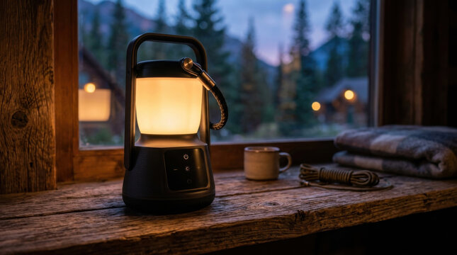 Rechargeable camping lantern lantern portable battery electric light glowing table