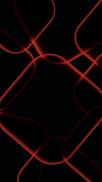 Dark Futuristic Background with Glowing Red Lines