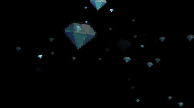 pixel art, diamond, gem, 8 bit, retro, brilliant, jewel, crystal, stone, treasure, shiny, sparkle, wealth, luxury, expensive, game asset, 16 bit, arcade, gaming, sprite, 80s, 90s, nostalgia, rpg asset