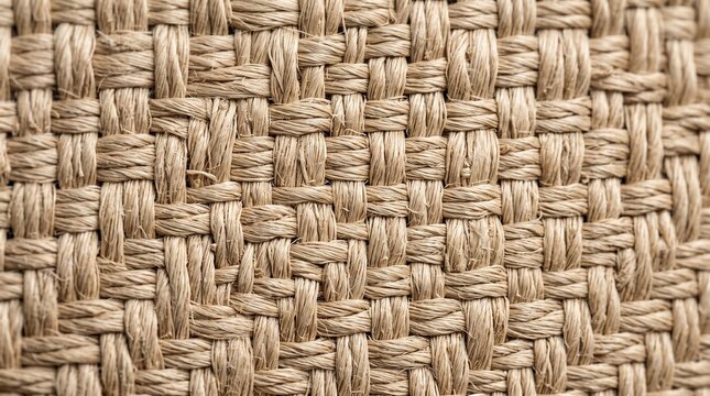 Natural Burlap Jute Fabric Woven Texture Background