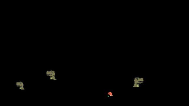pixel art, t rex, dinosaur, 8 bit, retro, tyrannosaurus rex, predator, prehistoric, reptile, monster, carnivore, jurassic, arcade, gaming, sprite, 16 bit, pixelated, 80s, 90s, nostalgia, game asset, v