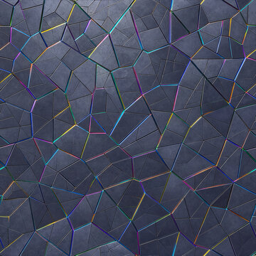 Aperiodic Quasicrystal Alloy Surface with Prismatic Edge Color