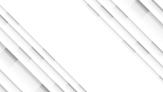 Clean white diagonal lines moving across a bright background. 4K Video