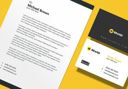 Business Cards and Stationary Mockup