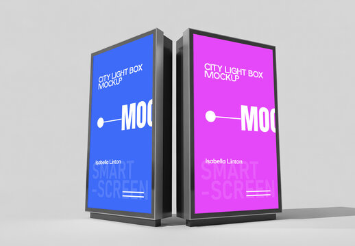 City Box Light Mockup