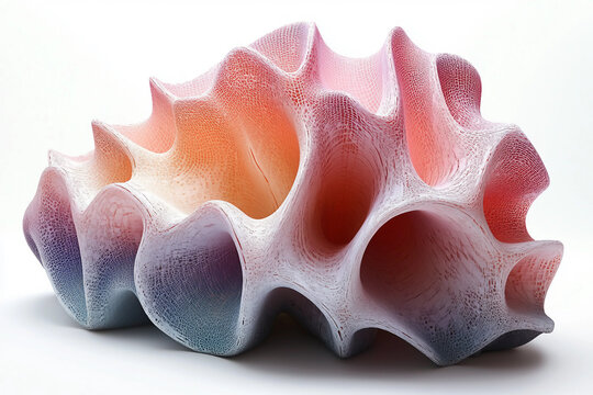Modern random geometric wallpaper 3d background, generative AI picture