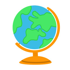 Earth globe planet icon on a stand © Amara