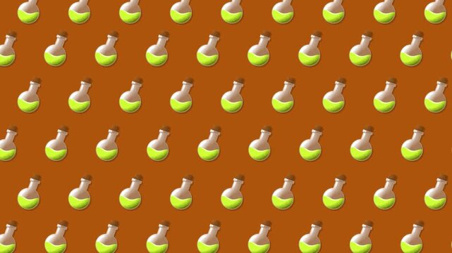 Seamless Pattern of Tennis Balls on a Brown Background, Perfect for Sports-Themed Designs.