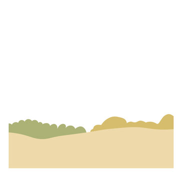 Minimal Autumn Landscape Background Illustration