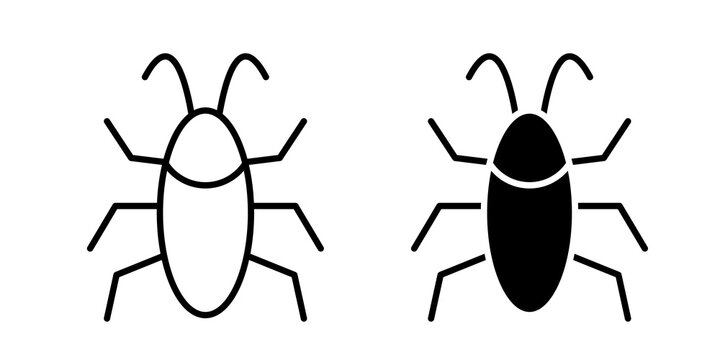 Cockroach icon minimal elements bundle