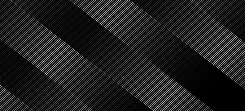 3D techno abstract background overlap layer on dark space with glowing white lines shape decoration. Modern graphic design element future style concept for banner, flyer, card, or brochure cover