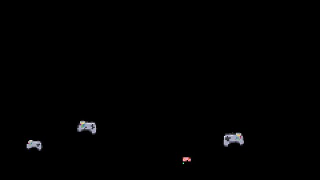 pixel art, gamepad, controller, 8 bit, retro, video game, console, buttons, handheld, electronic, entertainment, arcade, gaming, sprite, 16 bit, pixelated, 80s, 90s, nostalgia, vintage, game asset, pl