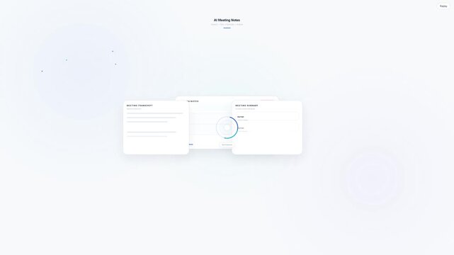 AI Meeting Transcription and Automated Summary Generation
