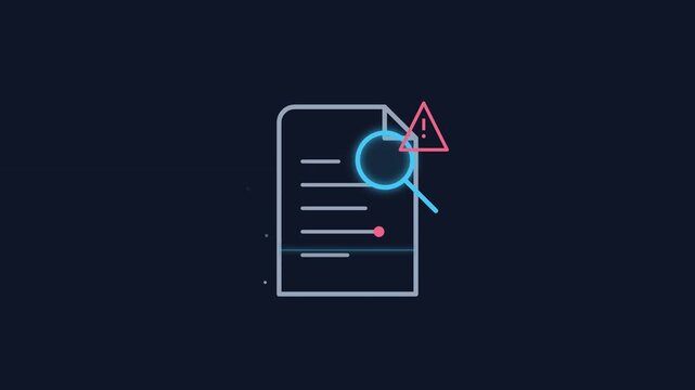 Digital Risk Inspection Document Motion Graphic