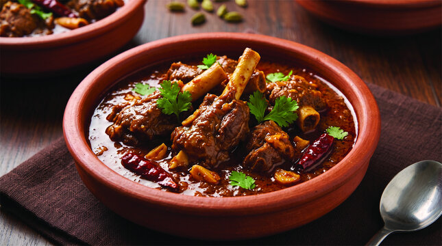 Premium Indian Mutton Curry Commercial Food Photography