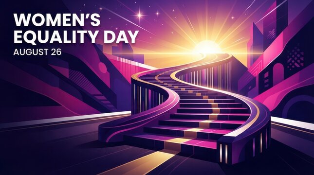Women's Equality Day celebration illustration