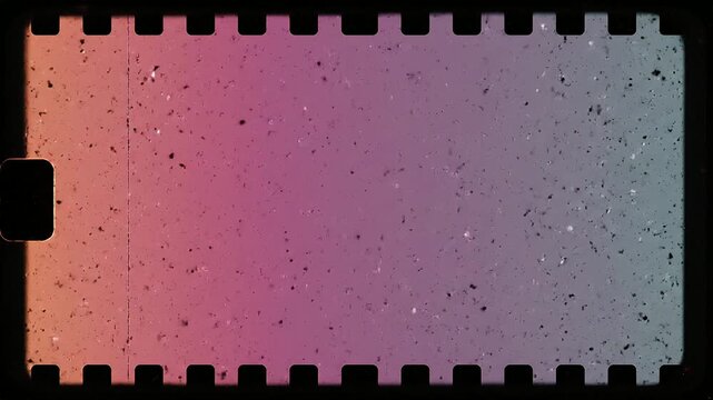 フィルム粒子が舞うレトロなグラデーション背景