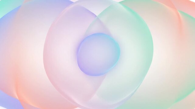 白い背景に広がる同心円状の光の波紋