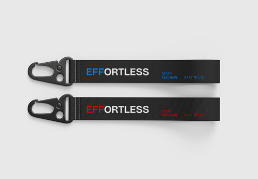 Strap Keychain Mockup Set