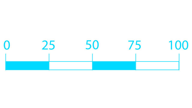 Scale Bar Measurement Overlay for Showing Relative Size and Distance in Video Editing, Motion Graphics, Technical Design, Animation and Visual Composition