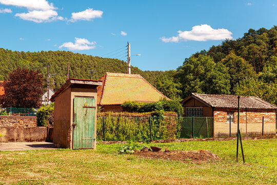 real Wooden Outhouse Toilet &mdash; known variously bog, dunny, long-drop, or privy. non-flushing toilet. until mid-20th century Standard toilet in rural areas 