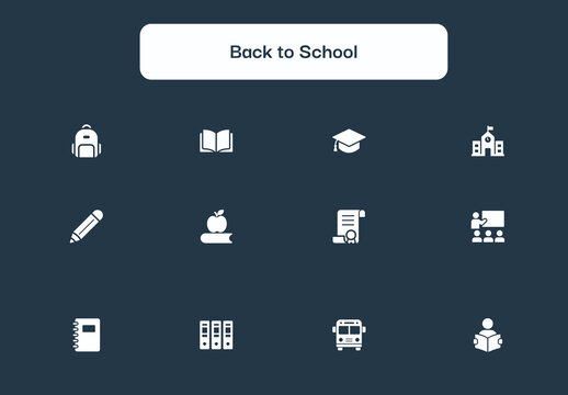 Back to School Icon Set