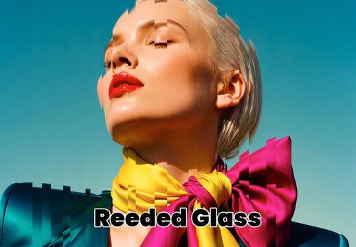 Reeded Glass Photo Effect