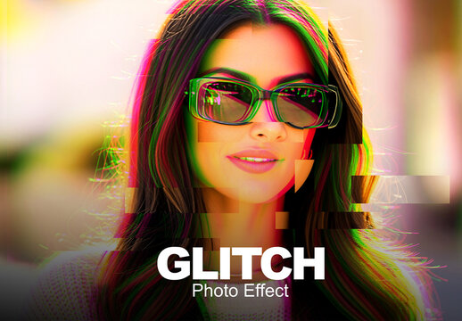 Glitch Photo Effect Template