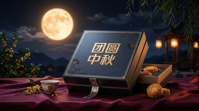 Celebrating the mid autumn festival a time for family reunions moon gazing enjoying mooncakes and appreciating the beauty of the full harvest