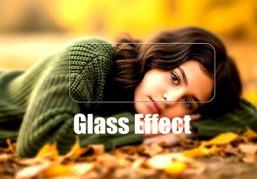 Distorted Glass Photo Effect