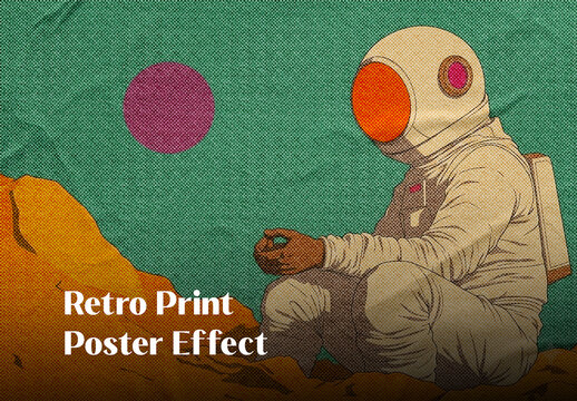 Retro Print Photo Effect