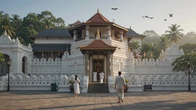 Sri Dalada Maligawa Sacred Tooth Relic Temple Kandy Sri Lanka