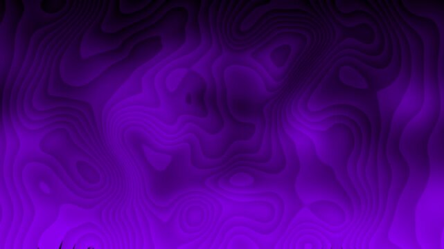 Wavy liquid neon lines pattern seamless animation on dark background. Loop motion graphics of abstract blue magenta vector curve. Minimalist technology background ..