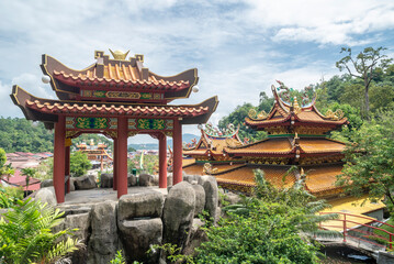 Obraz premium Fu Lin Kong Temple stands as the largest and most prominent Taoist temple on Pangkor island, Perak, Malaysia
