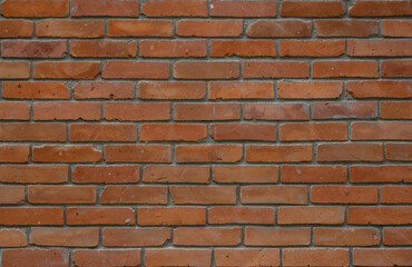 Fototapeta premium Red brick wall texture with rustic details