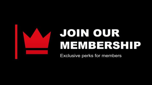 Membership Join Call to Action Graphic with Crown Icon