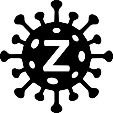 Zika Virus Icon, Mosquito-Borne Disease Symbol, Viral Infection Warning, Tropical Health and Public Health Prevention Graphic