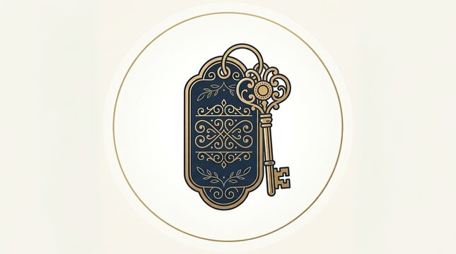Modern hotel key card design with metallic texture and embedded microchip for secure access