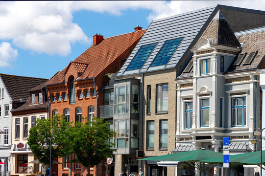 Husum, Stadt am Meer (Nordsee) Altstadtszene (Innenstadt)