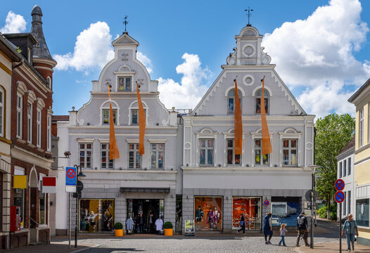 Husum, Stadt am Meer (Nordsee) Altstadtszene (Innenstadt)