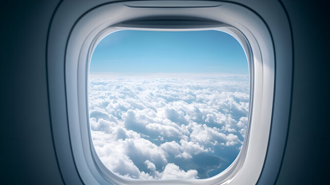 view from airplane window