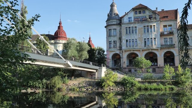 Oradea city in Romania 4k footage
