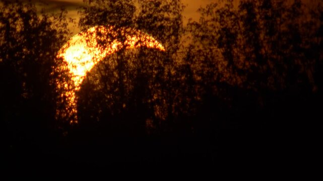 Partial solar eclipse on August 12, 2026 seen from Poland